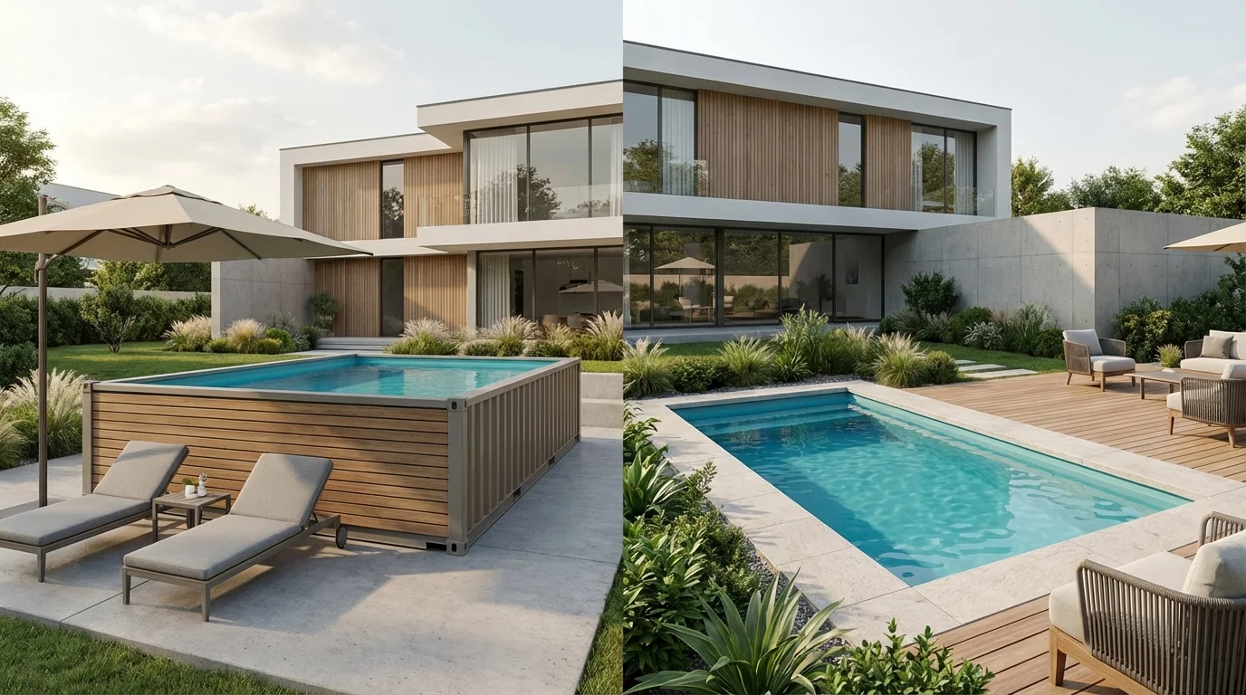Piscine Container Enterrée vs Hors-Sol : Quel Choix ?
