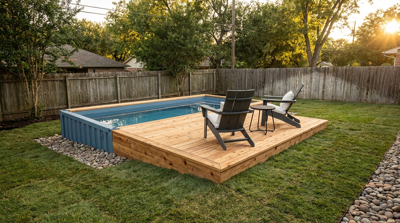 Piscine hors-sol semi-enterrée : avantages, coûts et installation